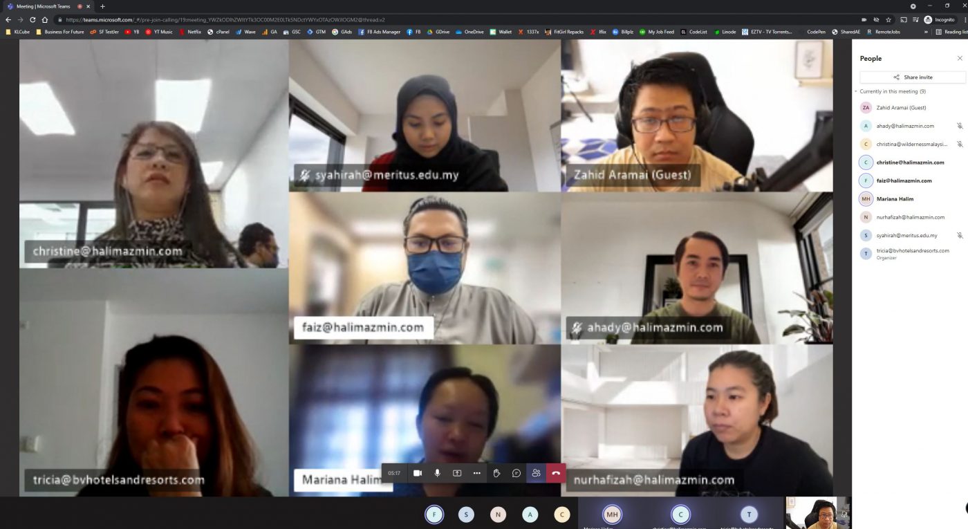 Meeting Bersama Meritus University berkenaan WordPress - Zahid Aramai